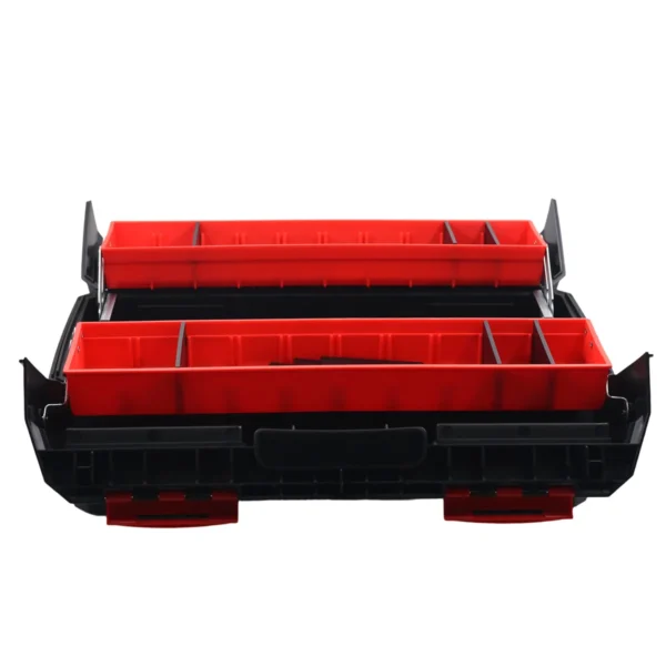 AIYI 20-Inch Plastic Toolbox with Carry Handle, Foldable Multi-Layer Storage Organizer AY162-008