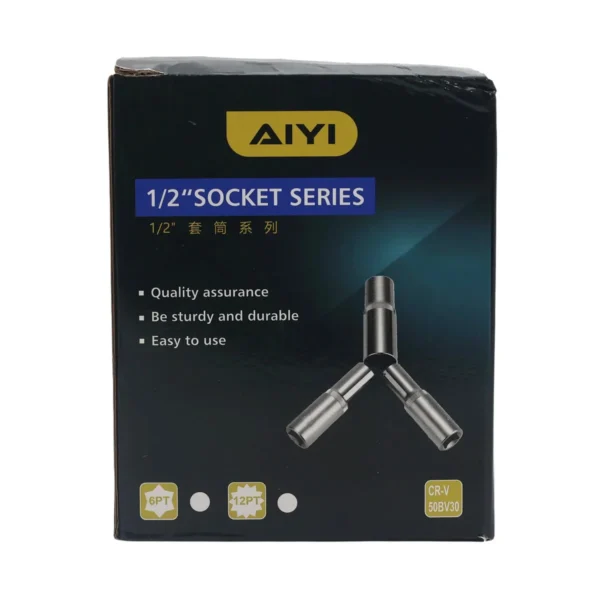 AiYi 1/2" Deep hex socket 6PT 18mm AY282-002