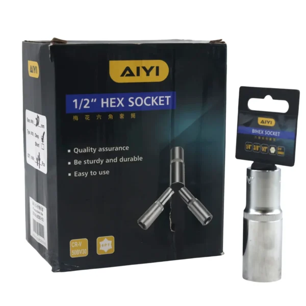 1/2" Deep hex socket 6PT 20mm AY282-032