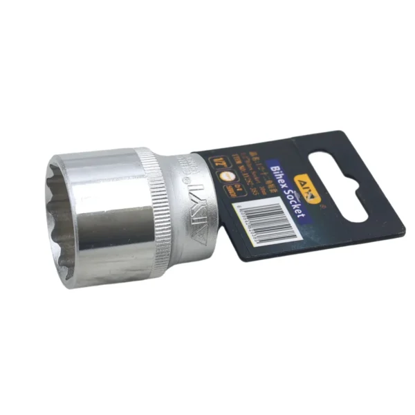 1/2" Bihex socket short 12PT 30mm AY282-385
