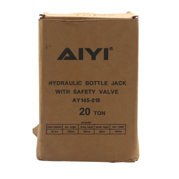 Hydraulic bottle jack (With safety valve) 20T AY145-018