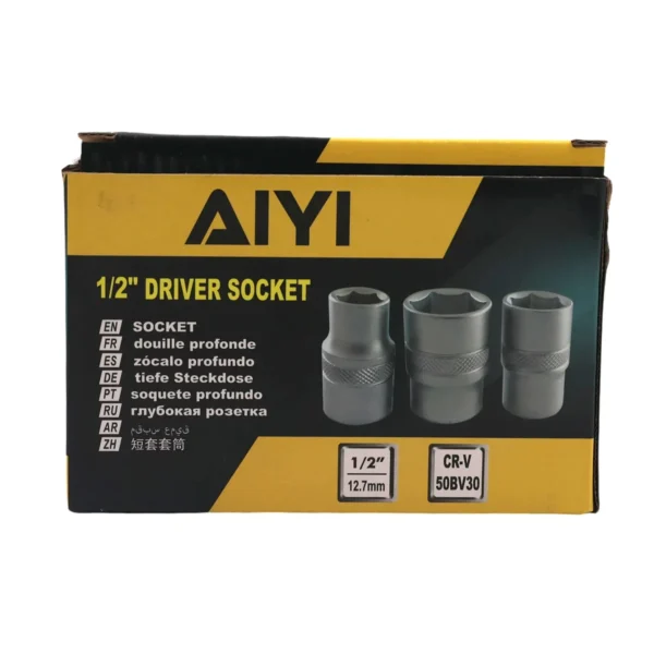 1/2" Short socket 6PT 9mm AY001-909