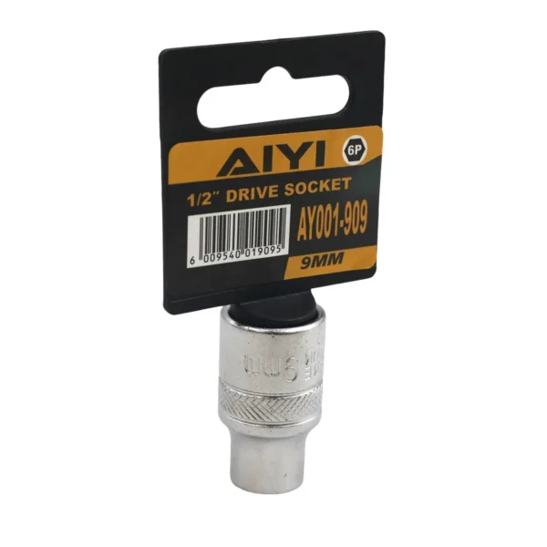 1/2" Short socket 6PT 9mm AY001-909