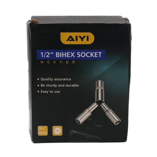 1/2" Bihex socket 12PT 10mm AY282-009