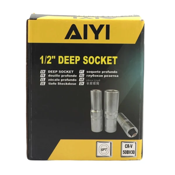 1/2 Deep socket 6PT 15mm AY001-815