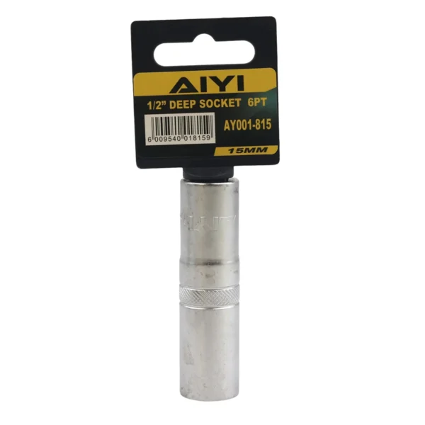 1/2 Deep socket 6PT 15mm AY001-815