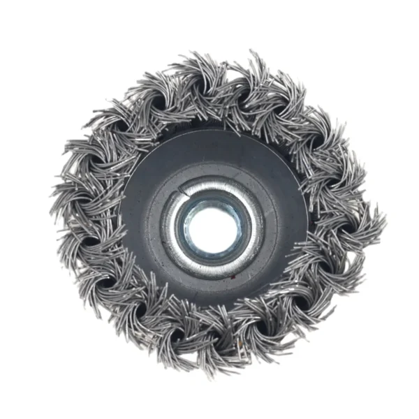 AIYI 3" Twisted Wire Cup Brush M14, Heavy Duty Steel Wire Brush AY001-695
