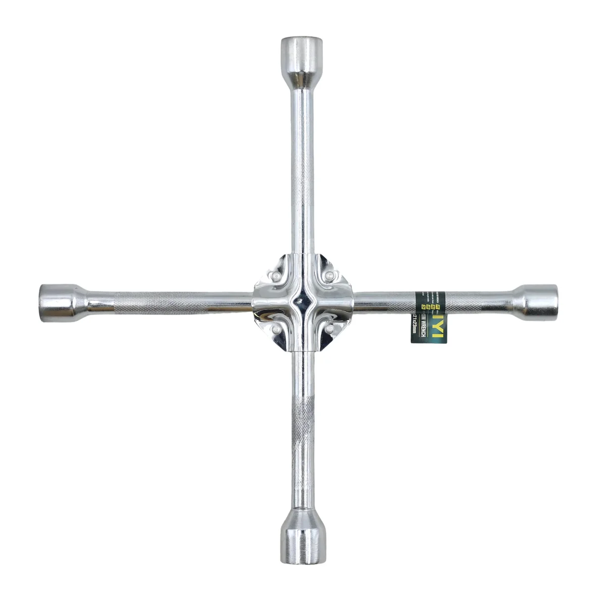 AIYI 14" Cross Wheel Spanner 4-Way Lug Wrench, Heavy Duty Car Tyre Tool AY001-057