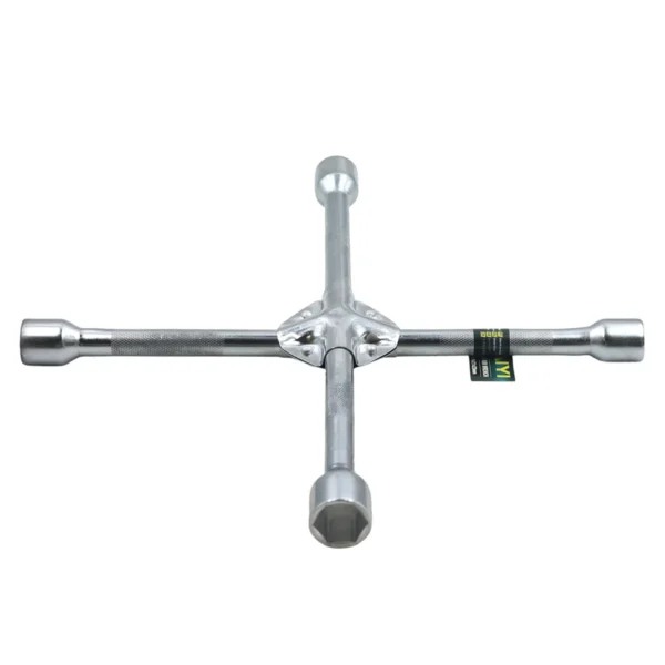 AIYI 14" Cross Wheel Spanner 4-Way Lug Wrench, Heavy Duty Car Tyre Tool AY001-057