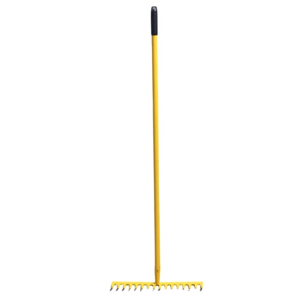 Yellow steel rake AY089-011