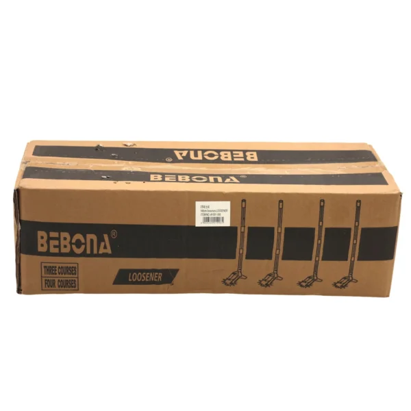 Bebona Manual Garden Tiller -Hand Push Rotary Cultivator with Stainless Steel Handle and Steel Tines AY001-996