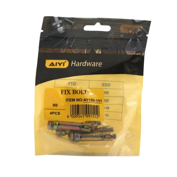 Fix Bolt 4pcs M6 AY199-151