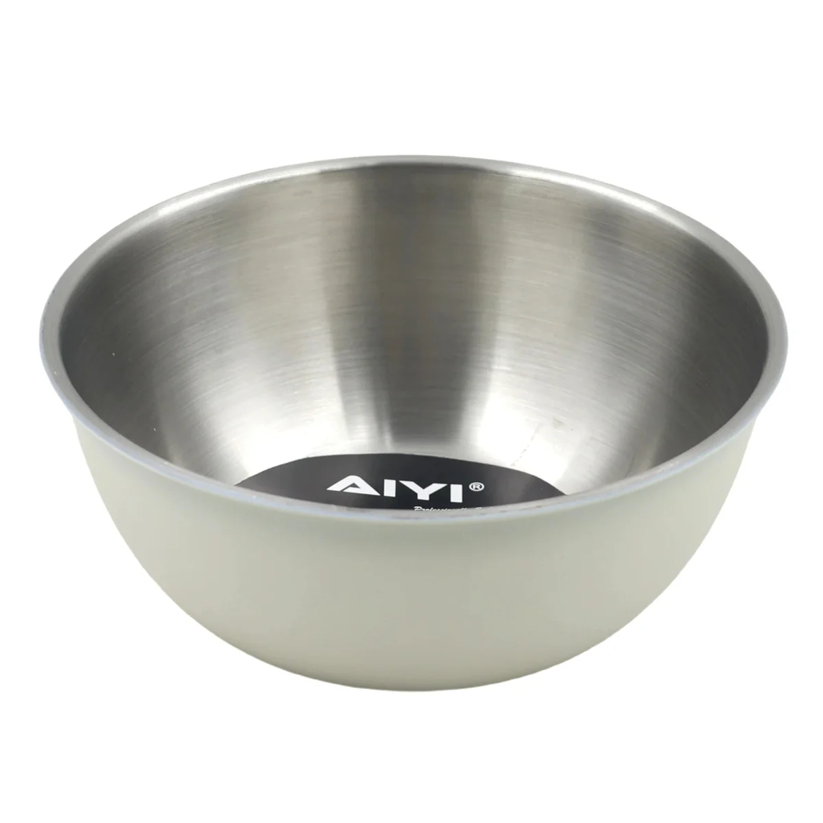 AIYI White Stainless Steel Mixing Bowl 17cm, Colour Coated Exterior Kitchen Bowl AY097-665 - Image 2