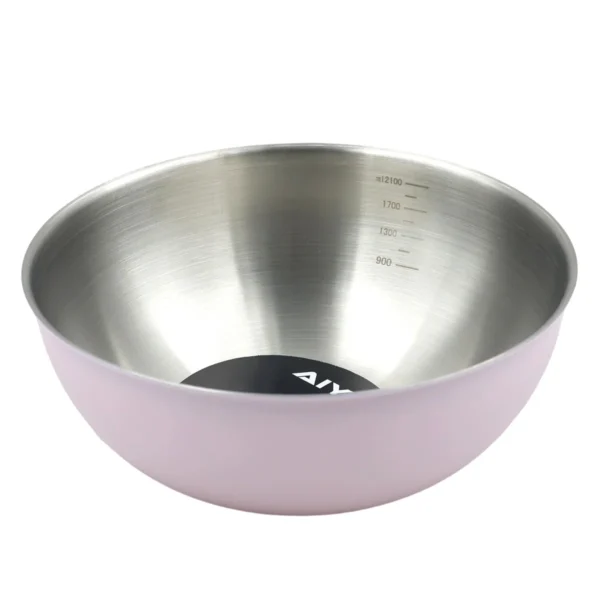 AIYI Stainless Steel Mixing Bowl 22cm, Colour Coated Kitchen Bowl AY097-667