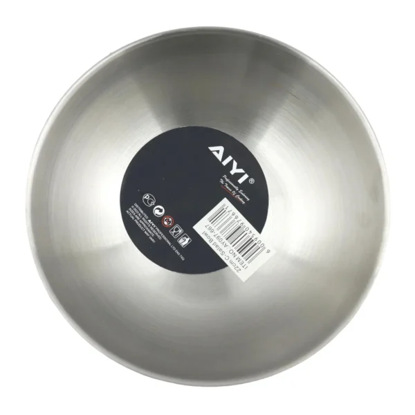 AIYI Stainless Steel Mixing Bowl 22cm, Colour Coated Kitchen Bowl AY097-667