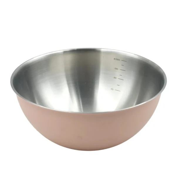 AIYI Stainless Steel Mixing Bowl 24cm, Colour Coated Kitchen Bowl AY097-668