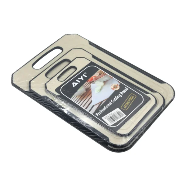 AIYI 3 Piece Cutting Board Set with Handle 37 x 27cm AY097-611