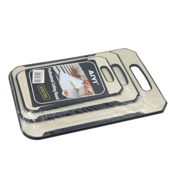AIYI 3 Piece Cutting Board Set with Handle 37 x 27cm AY097-611