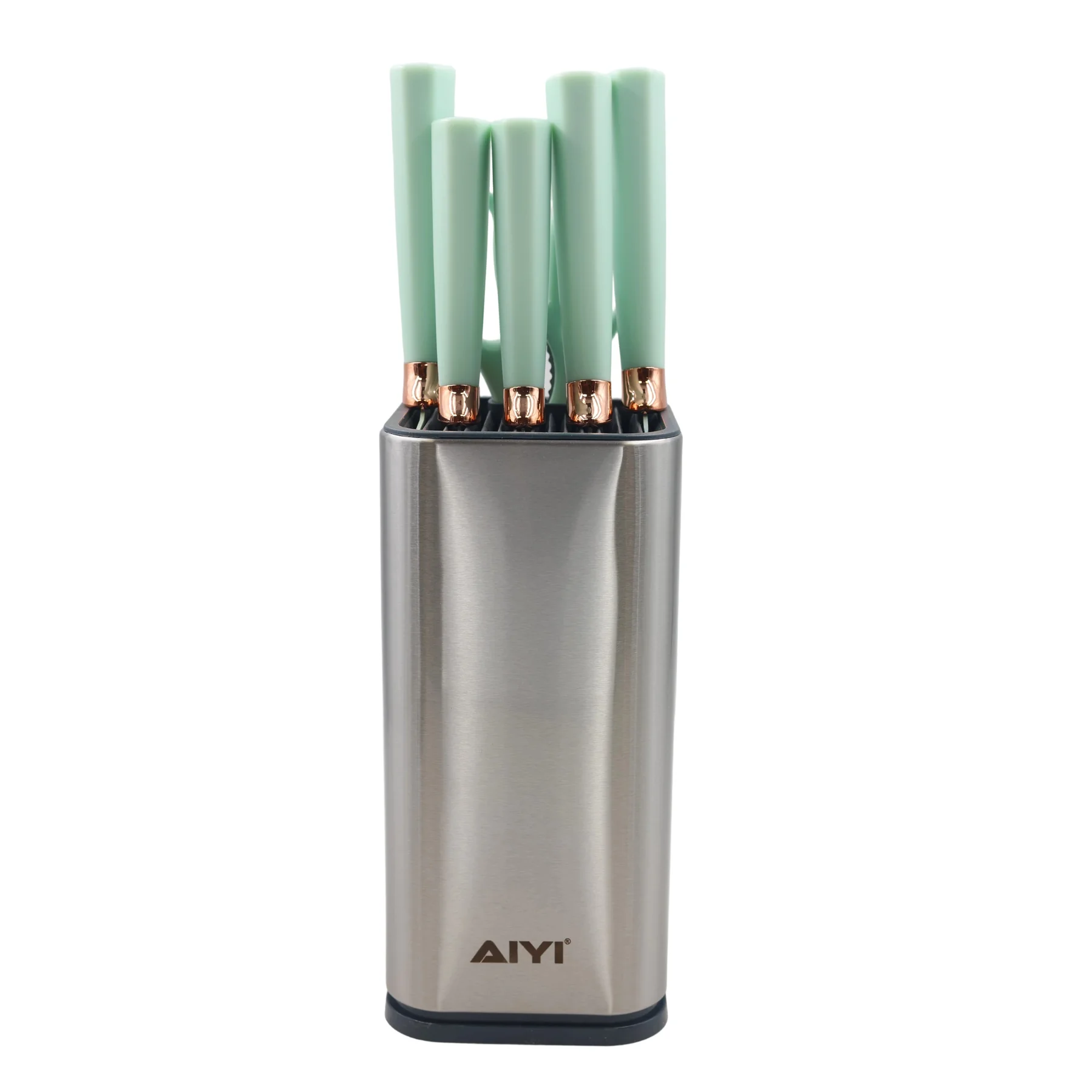 AIYI 6-Piece Premium Kitchen Knife Set with Block White AY097-013 - Image 3