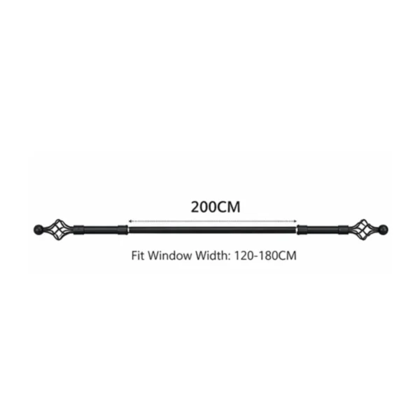 AIYI Curtain rod set Black 1.5*3m AY391-020