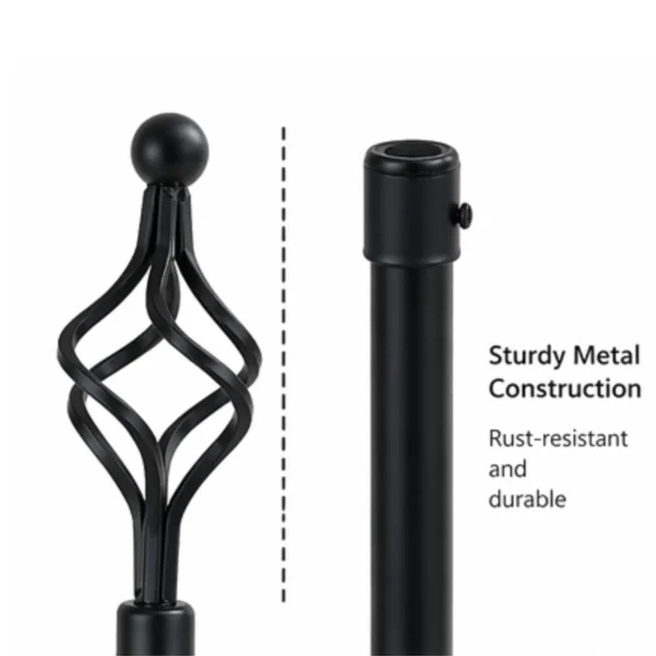 AIYI Curtain rod set Black 1.5*3m AY391-020