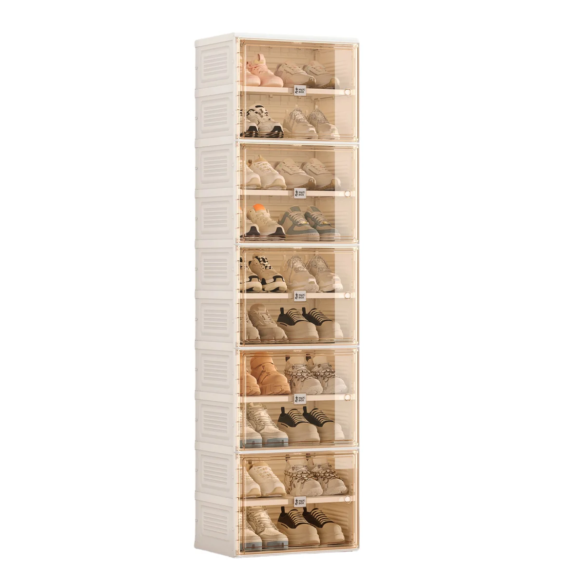10 Layer Large Shoe Storage Cabinet with Magnetic Doors AY067-001