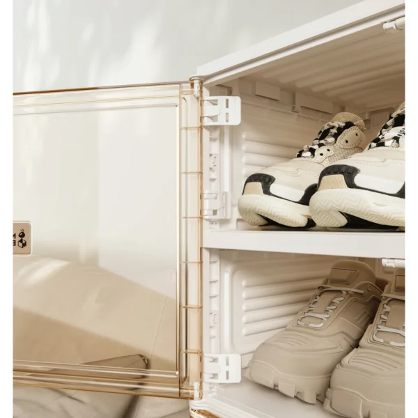 10 Layer Large Shoe Storage Cabinet with Magnetic Doors AY067-001