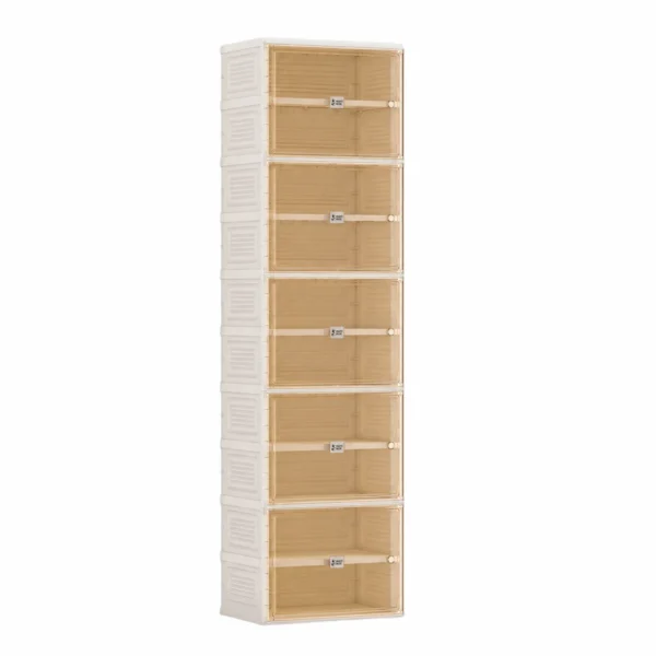 10 Layer Large Shoe Storage Cabinet with Magnetic Doors AY067-001