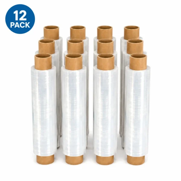 Kington Clear Stretch Wrap Film 400mm x 200m - 12 Pack AY265-001