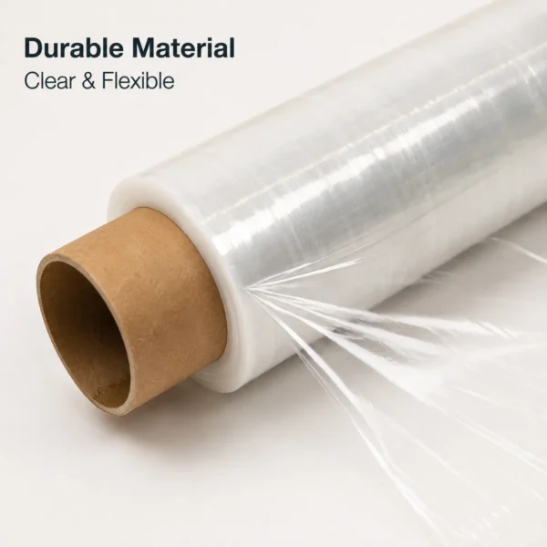 Kington Clear Stretch Wrap Film 400mm x 200m - 12 Pack AY265-001