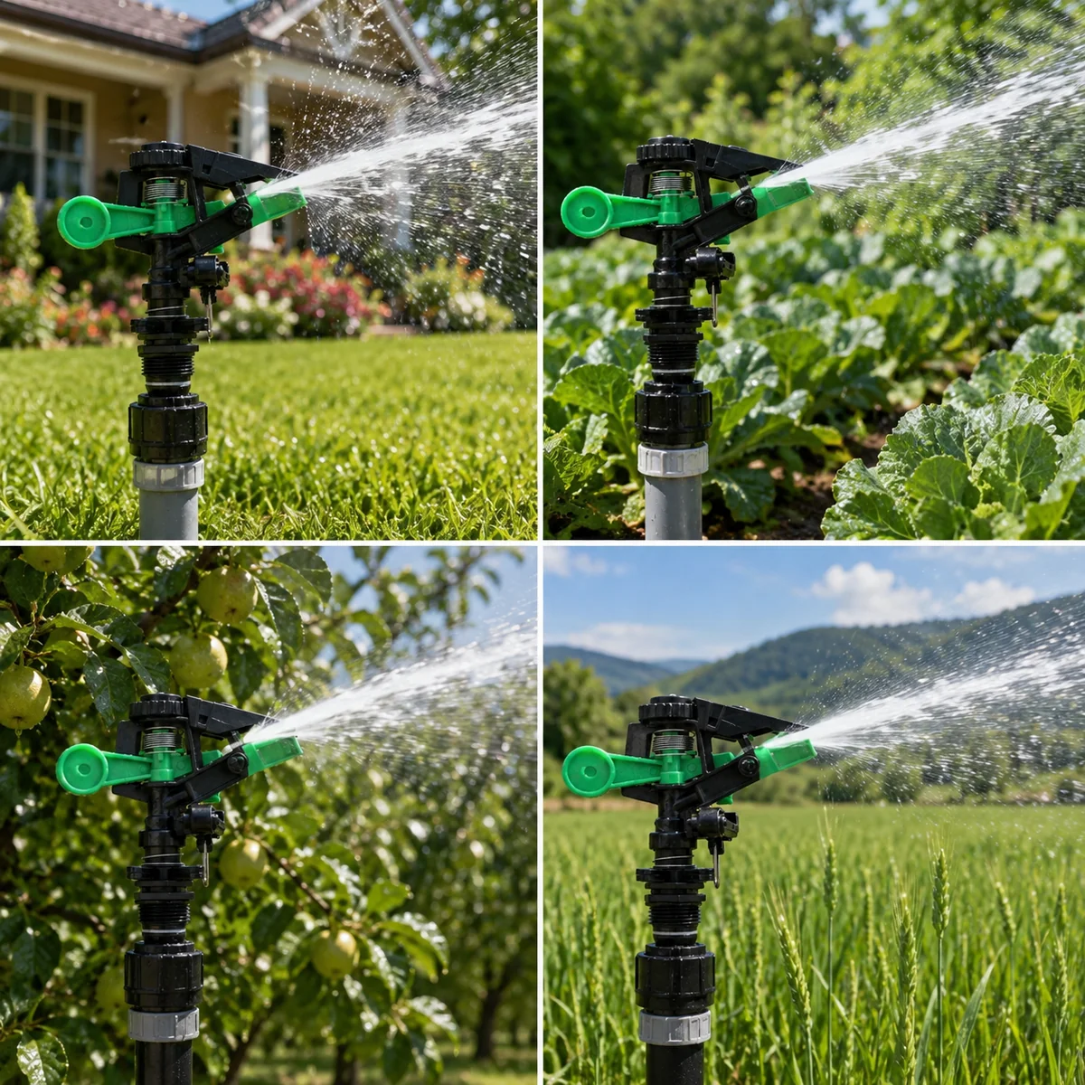 Garden Impact Sprinkler Head with Male Threaded Connector AY061-014 - Image 5