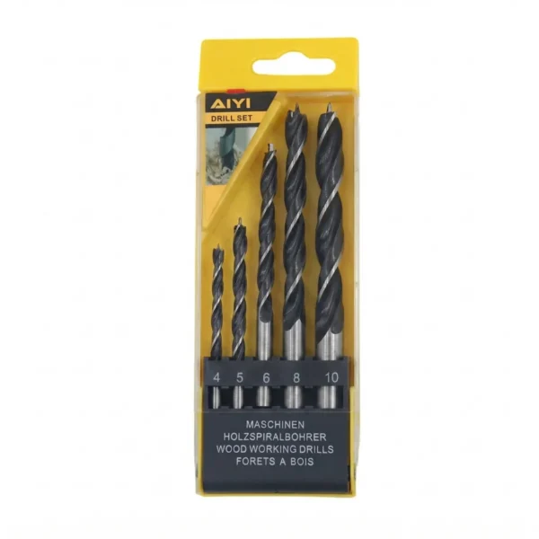 AIYI 5-Piece Wood Drill Bit Set 4-10mm AY025-103