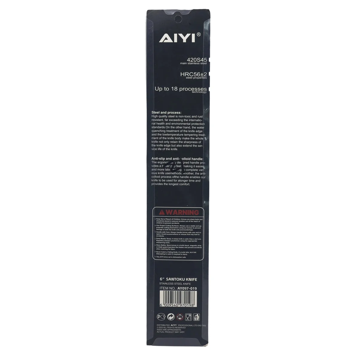 AIYI 6-Inch Kitchen Knife, Starter Utility Knife AY097-019 - Image 5