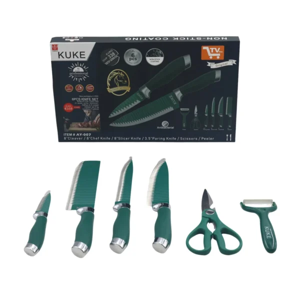 6-Piece Kitchen Knife Set with Peeler & Scissors AY097-007