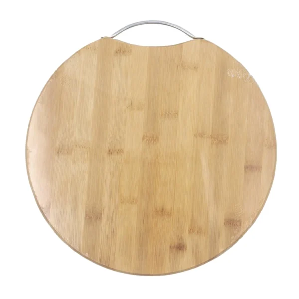 Round Bamboo Chopping & Serving Board with Handle - 32 cm AY056-005