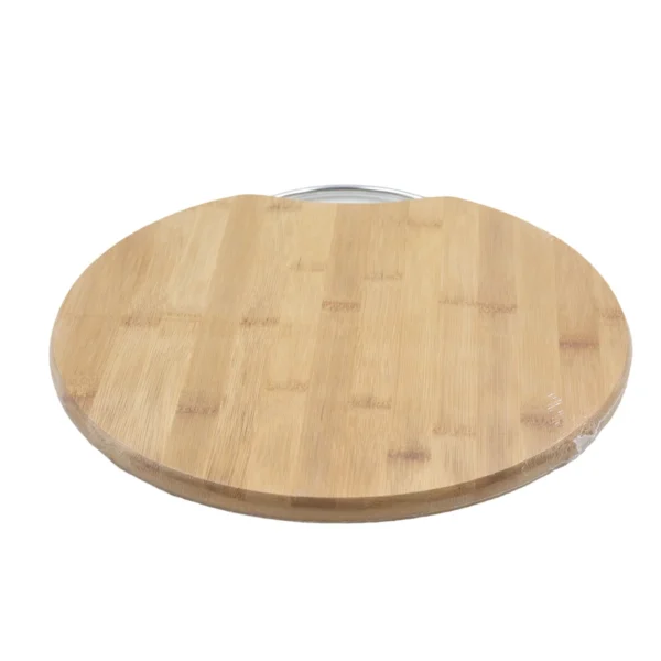 Round Bamboo Chopping & Serving Board with Handle - 32 cm AY056-005