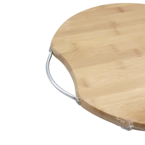 Round Bamboo Chopping & Serving Board with Handle - 32 cm AY056-005