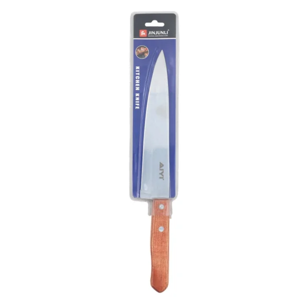 WOODEN HANDLE CHEFS KNIFE AY097-023