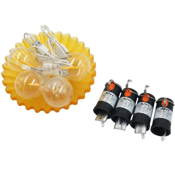 AIYI 4 Piece Rechargeable LED Camping Light, Hanging Tent Lights Orange AY398-046