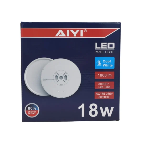 AIYI 18W LED Surface-Mounted Ceiling Light, 1800lm, 6500K 23cm AY398-020
