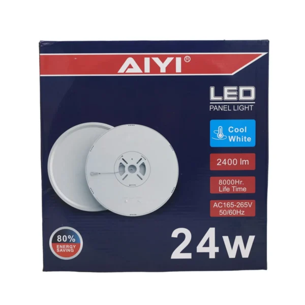 AIYI 24W LED Surface-Mounted Ceiling Light, 2400lm, 6500K, 30cm AY398-021