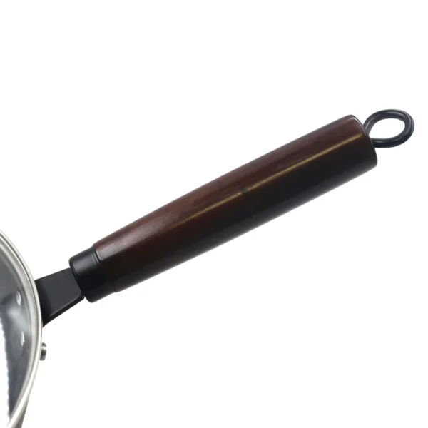 Hand hammered wok with glass lid AY129-009