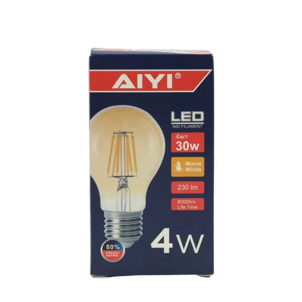10-Pack AIYI LED Globe Bulb A60 – 4W E27 Warm White 2700K AY398-003