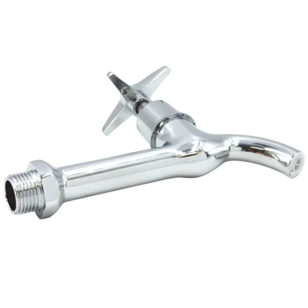 AIYI 2-Piece Long Neck Wall Taps - Hot & Cold Pair AY406-038