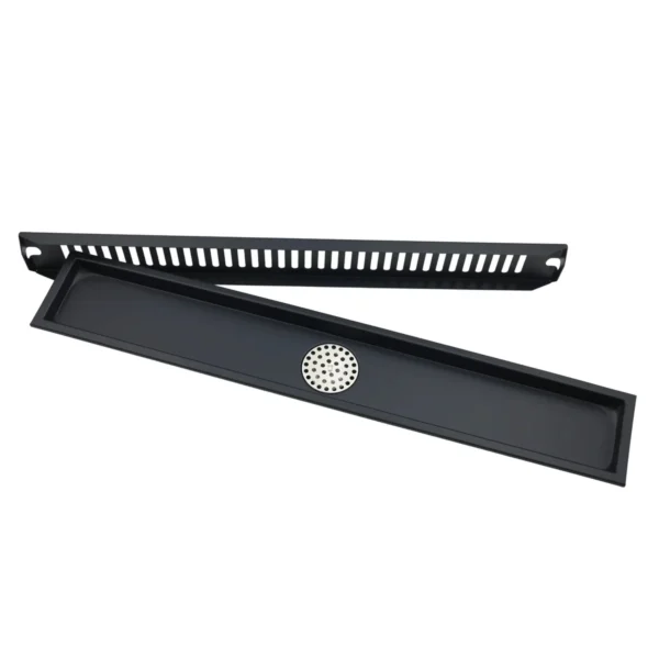 AIYI 60cm Rectangular Shower Drain - Matte Black AY406-109