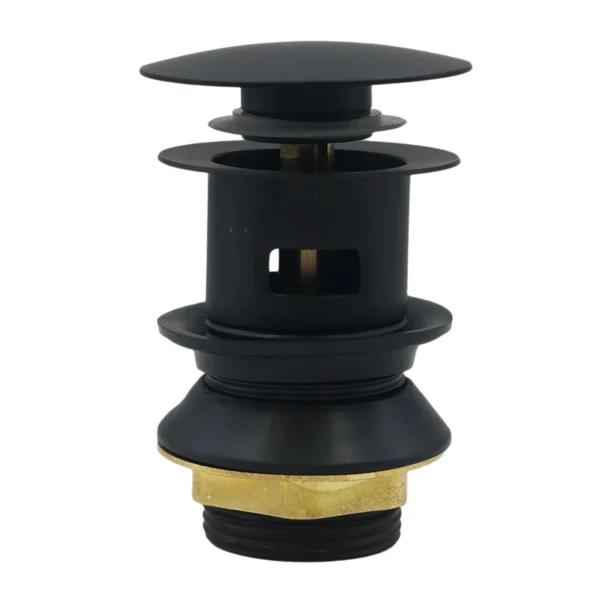 AIYI 32 mm Pop-Up Basin Waste with Overflow Hole - Matte Black AY406-110