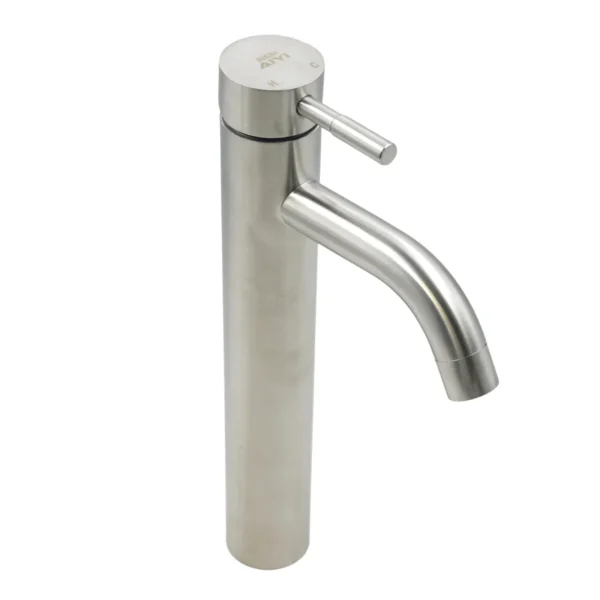 AIYI Tall Basin Mixer Tap - Brushed Stainless Steel SUS304 AY406-102