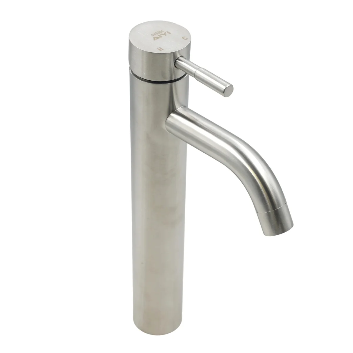 AIYI Tall Basin Mixer Tap - Brushed Stainless Steel SUS304 AY406-102 - Image 3