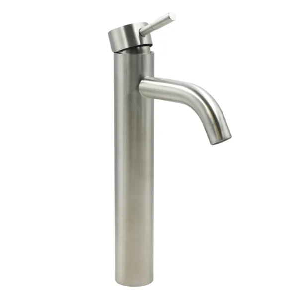 AIYI Tall Basin Mixer Tap - Brushed Stainless Steel SUS304 AY406-102