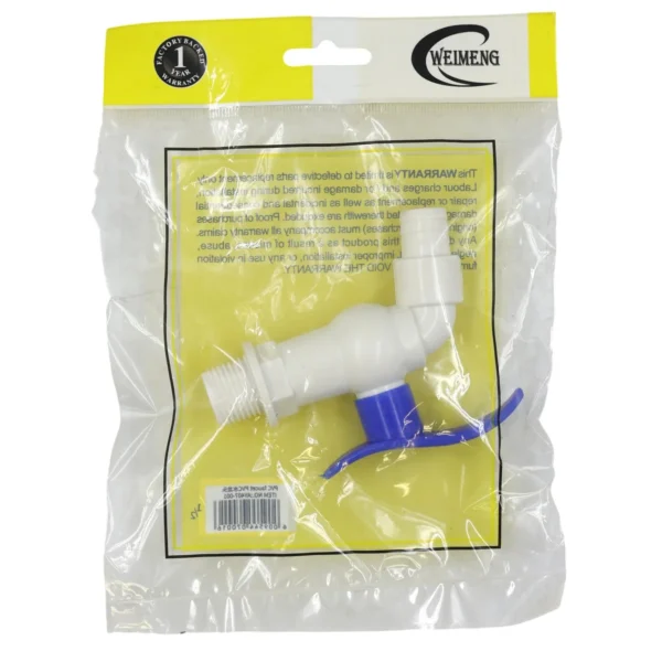 1/2 Inch Plastic Bib Tap with Hose Connector, Utility Garden Tap AY407-081